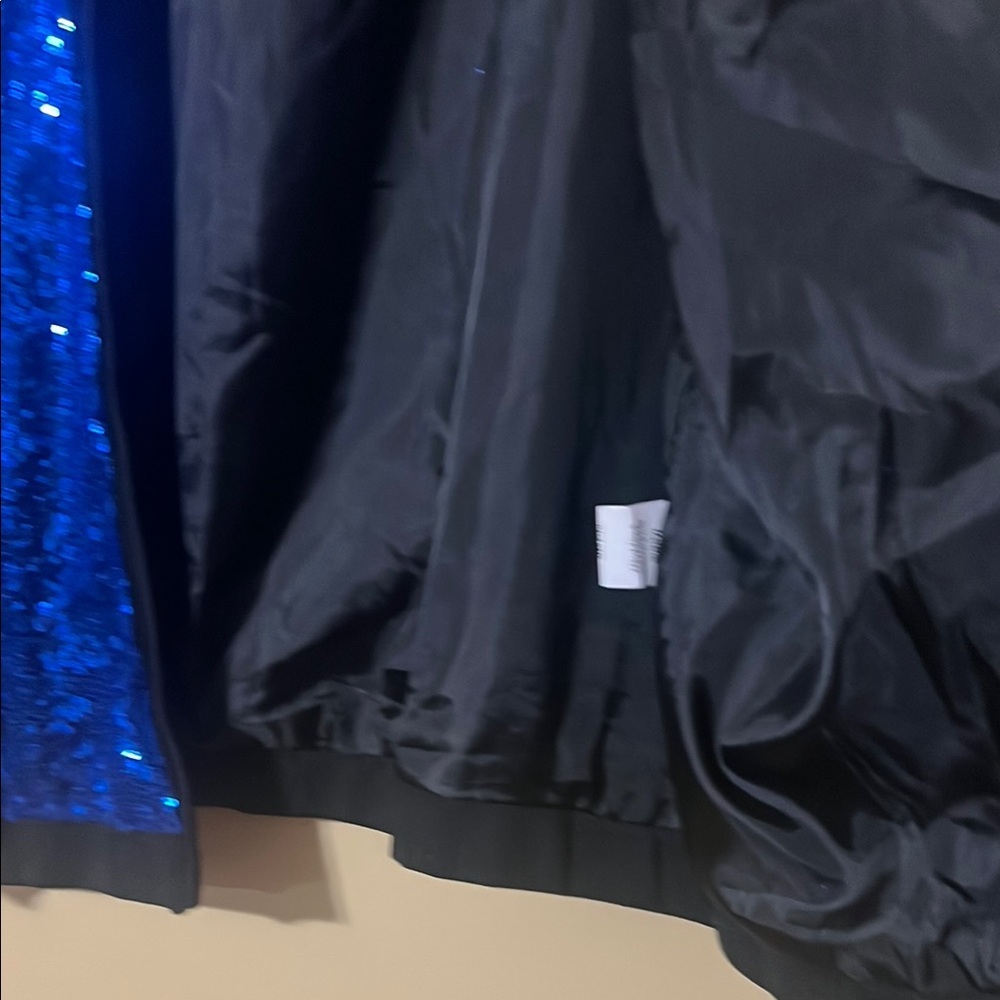 Blue Sequin Women's Jacket - Picture 6 of 12